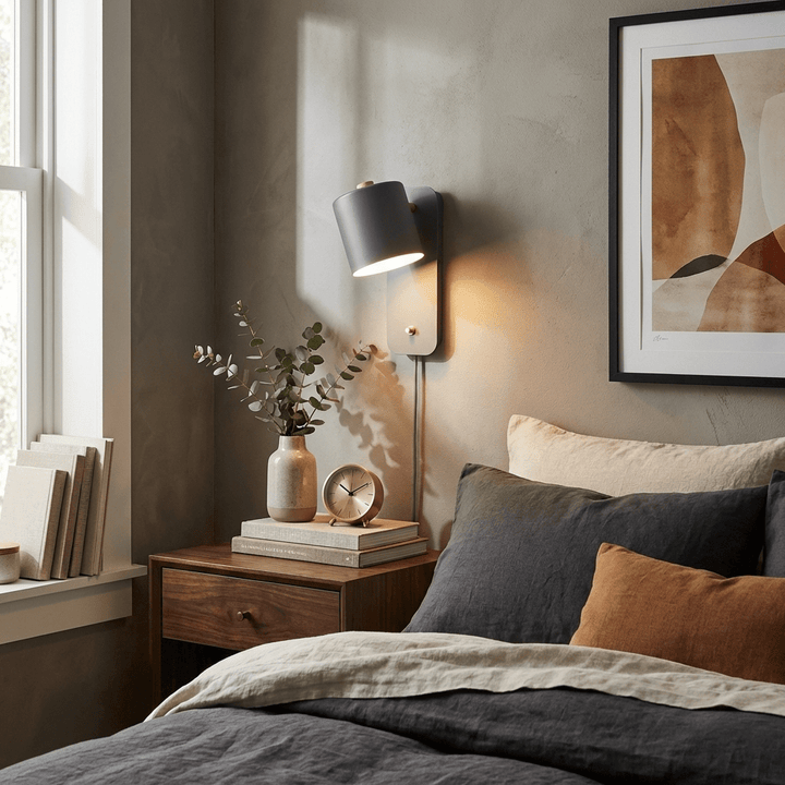 Rotatable Cylinder Plug-in Wall Lamp