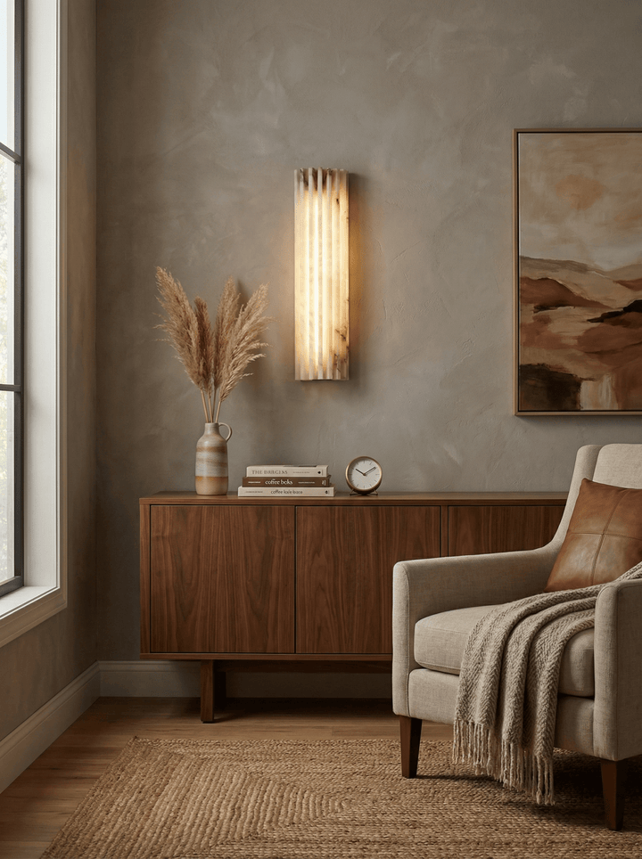 Alvia Alabaster Wall Light
