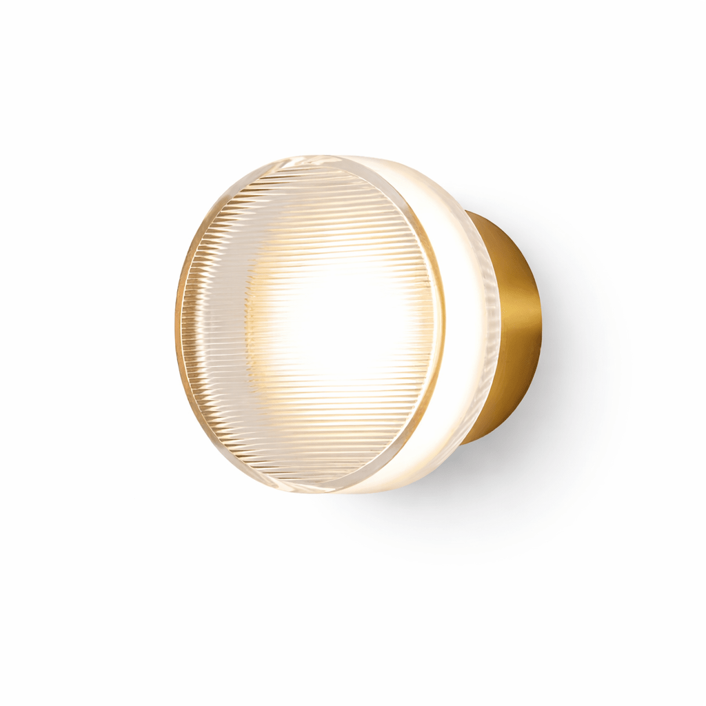 Luno Ribbed Glass Wall Light