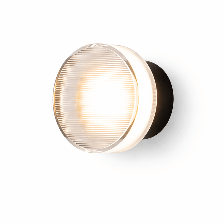 Luno Ribbed Glass Wall Light
