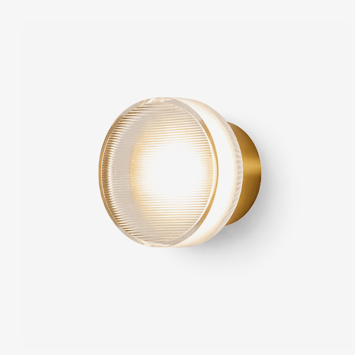 Luno Ribbed Glass Wall Light