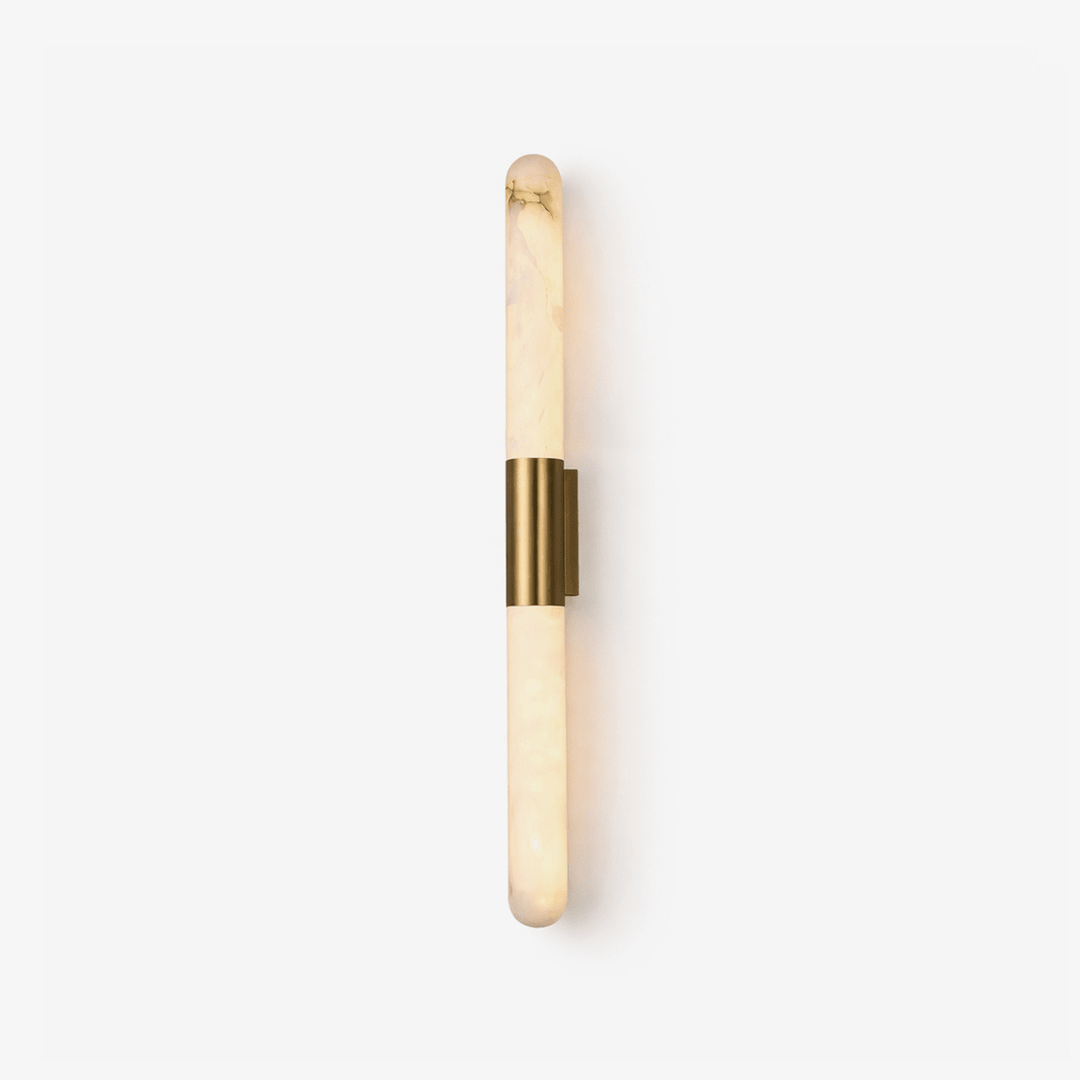Velin Alabaster Tube Wall Sconce