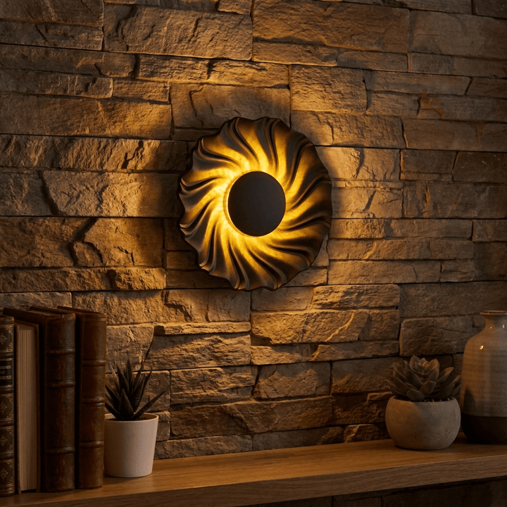 Solar Spiral Wall Sconce