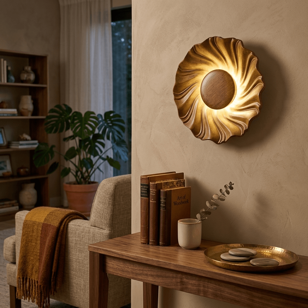 Solar Spiral Wall Sconce