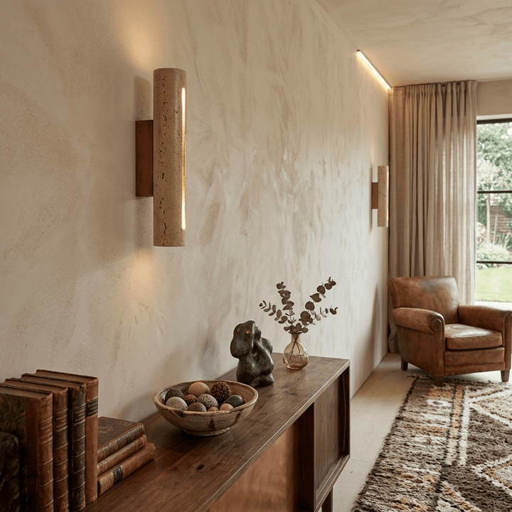 Slot Travertine Wall Sconce