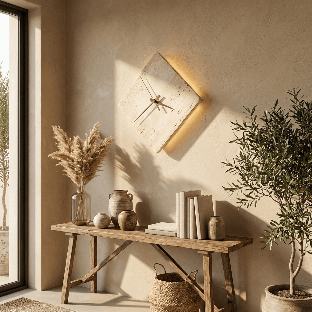 Compass Travertine Sconce