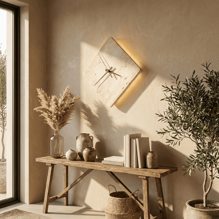 Compass Travertine Sconce