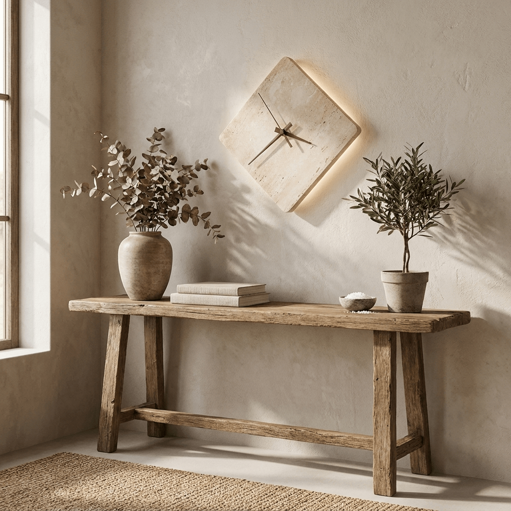 Compass Travertine Sconce