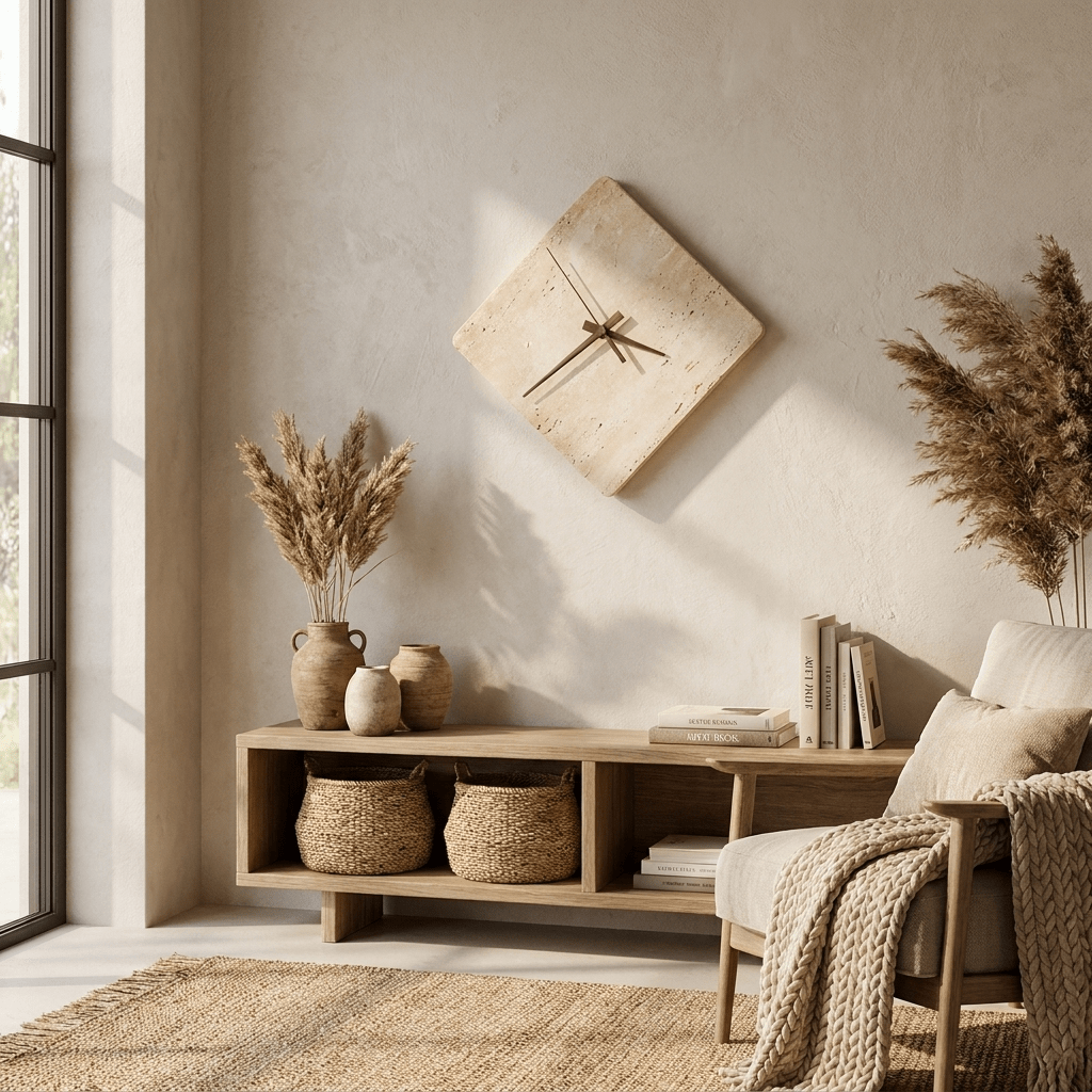 Compass Travertine Sconce