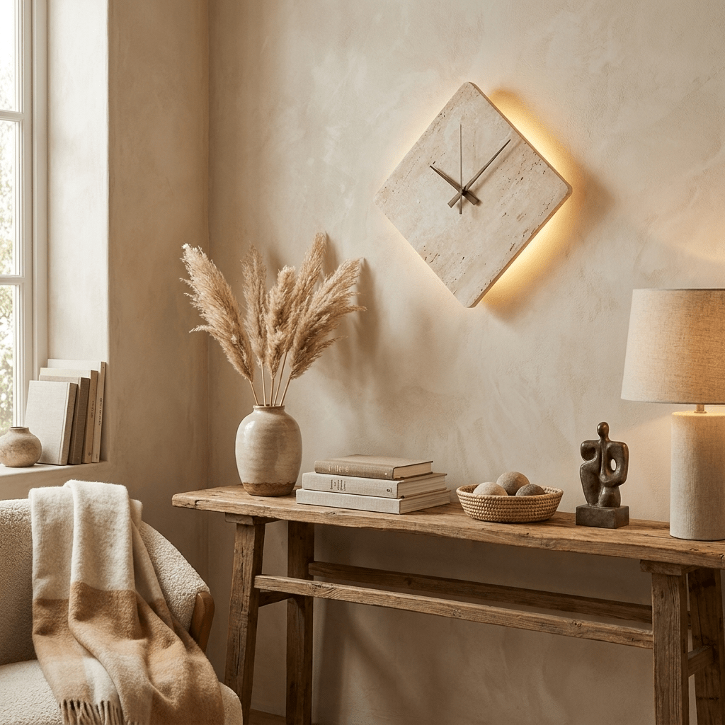Compass Travertine Sconce