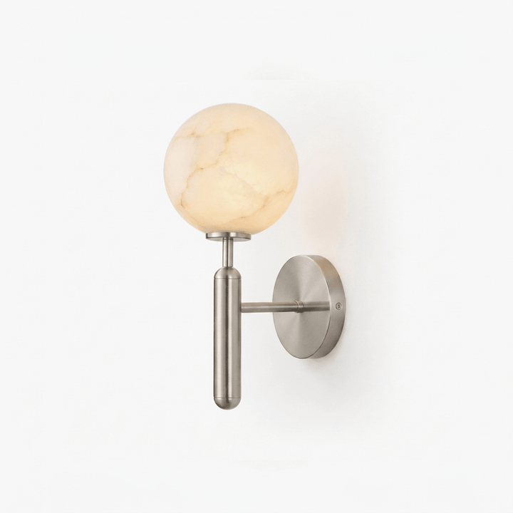 Globe Alabaster Wall Sconce