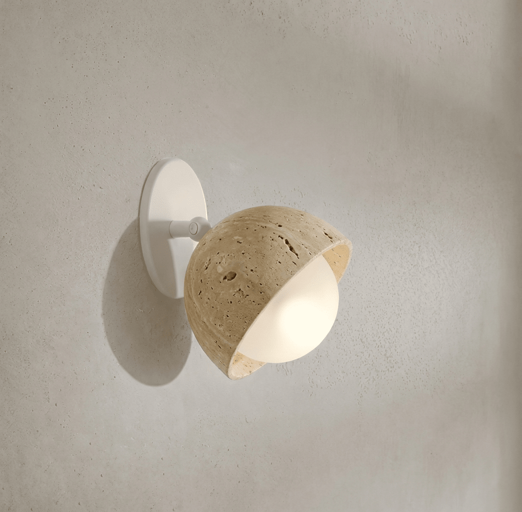 Tranquil Travertine Wall Light