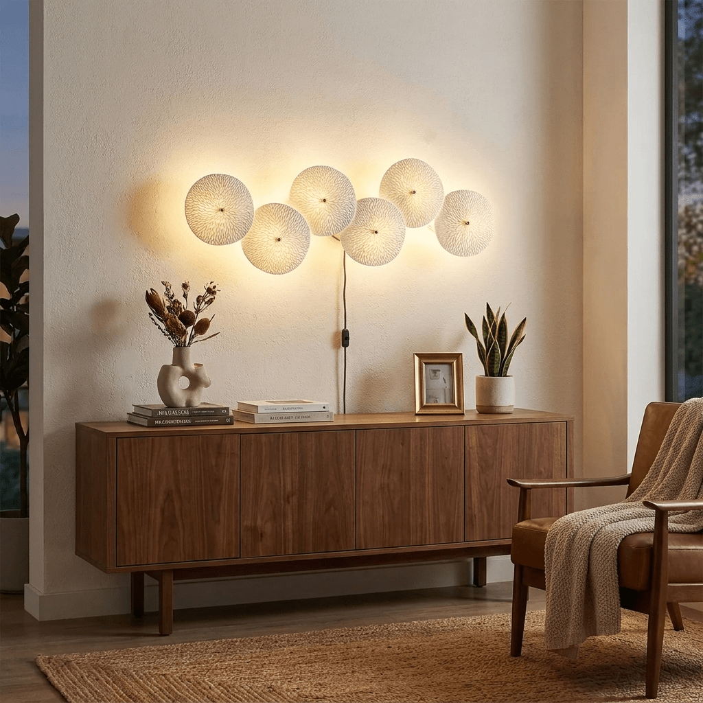 Lotus Petal Plug-in Wall Lamp