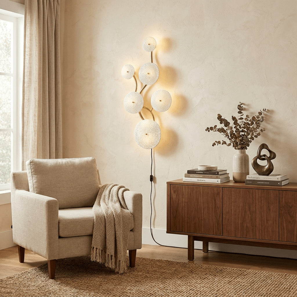 Lotus Petal Plug-in Wall Lamp