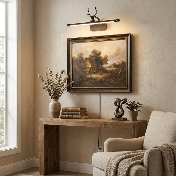 Stag Horn Plug-in Wall Light