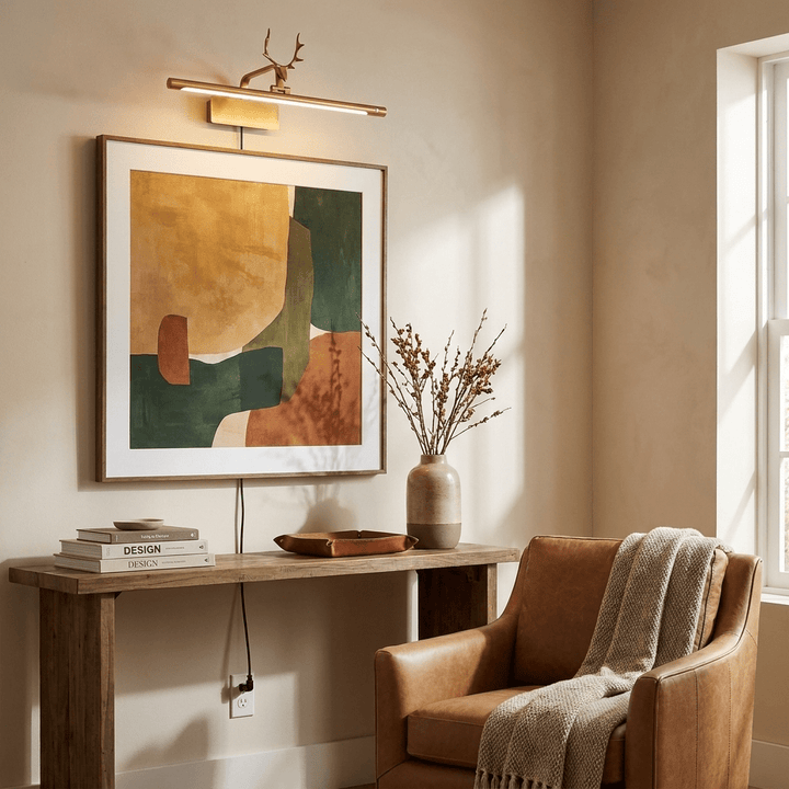 Stag Horn Plug-in Wall Light