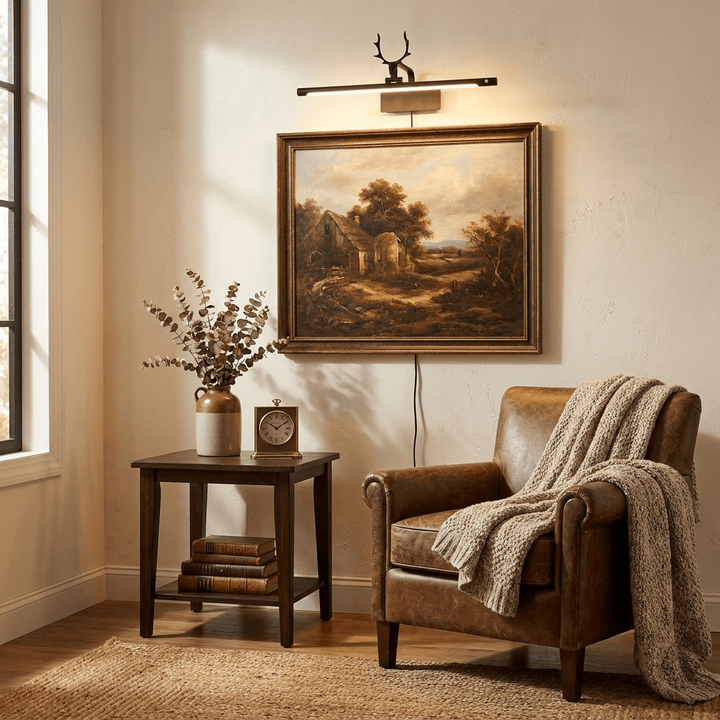 Stag Horn Plug-in Wall Light