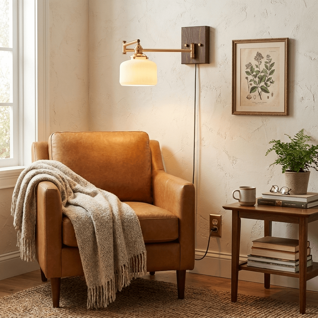 Ceramic Geometry Plug-in Wall Lamp