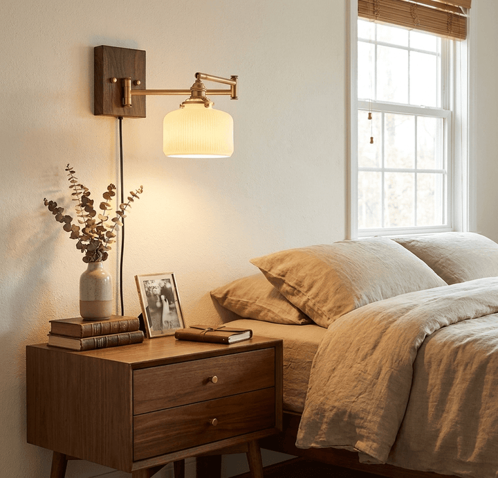 Ceramic Geometry Plug-in Wall Lamp