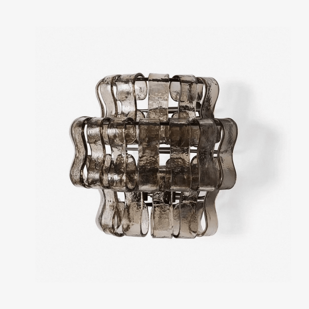 Valena Ripple Glass Wall Sconce