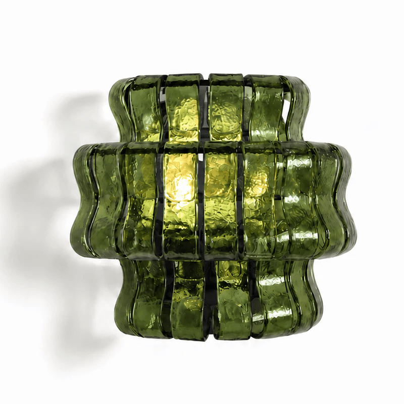 Valena Ripple Glass Wall Sconce