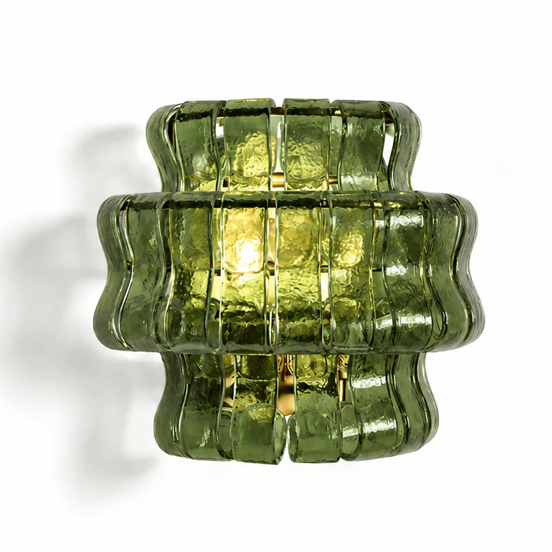 Valena Ripple Glass Wall Sconce