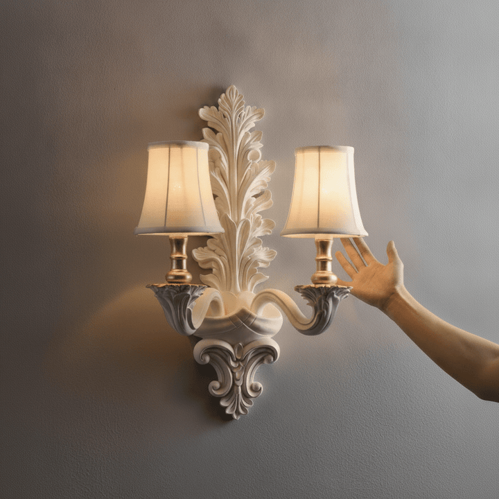Amelie Resin Leaf Wall Sconce