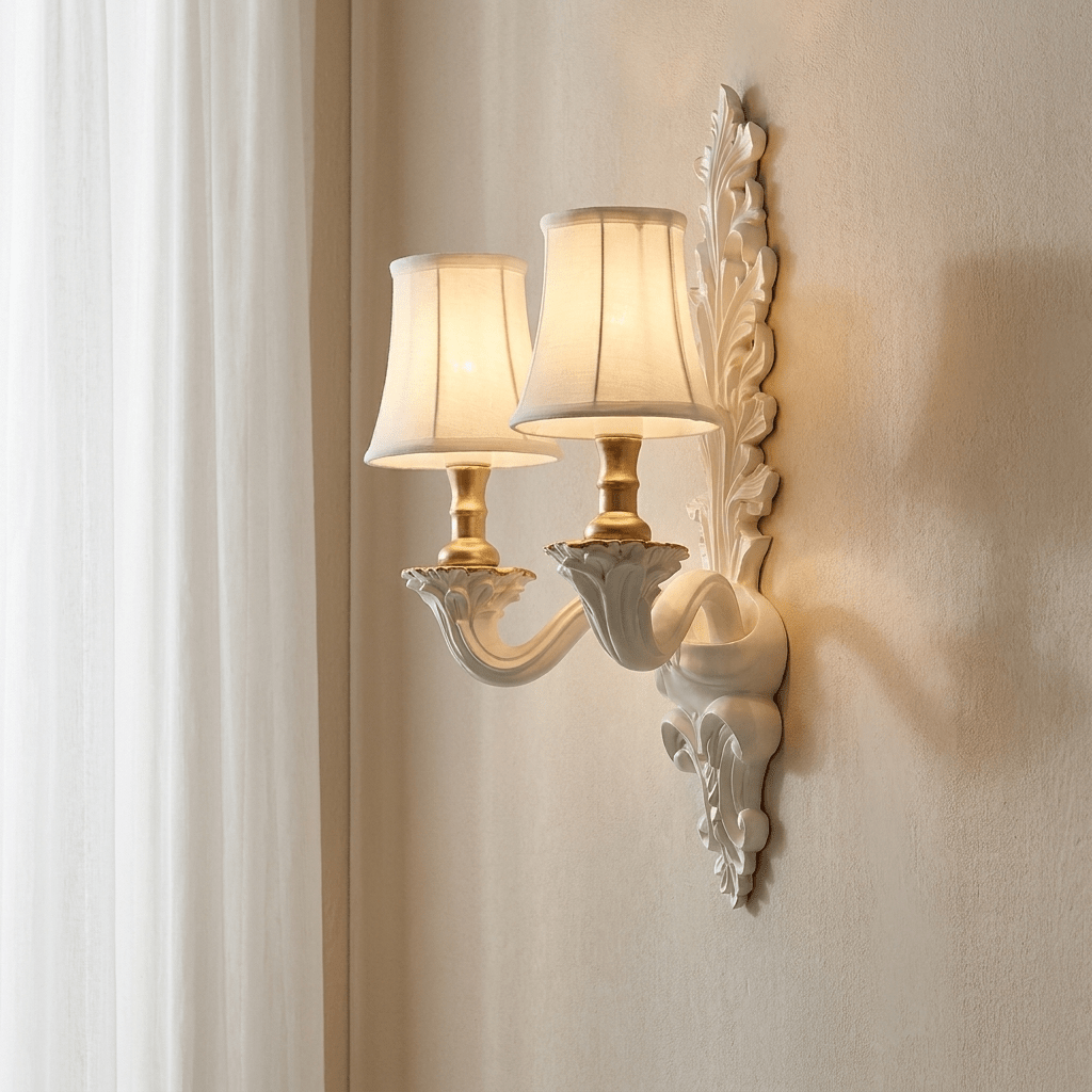 Amelie Resin Leaf Wall Sconce
