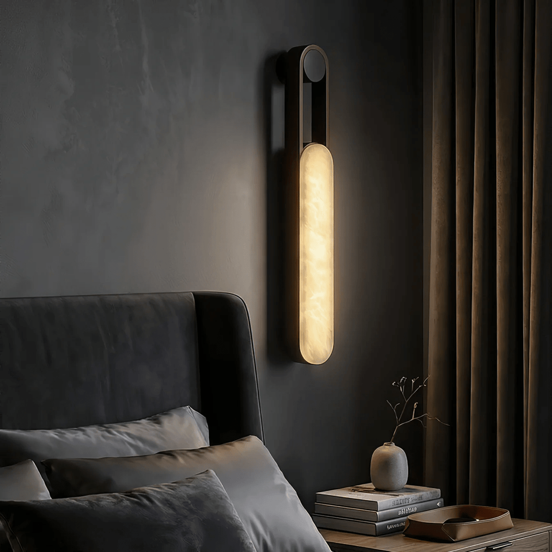 Norix Alabaster Frame Wall Light