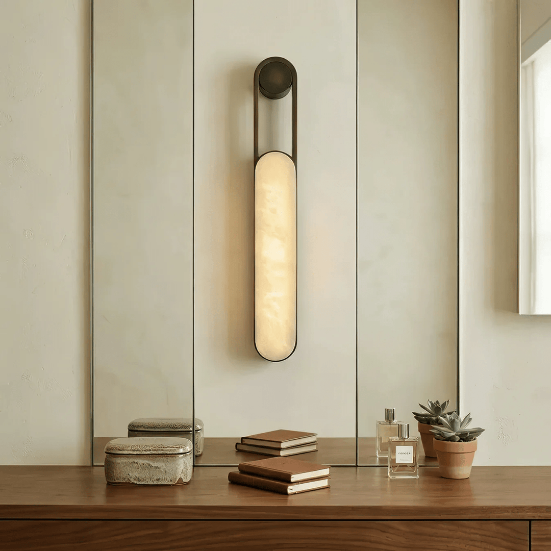 Norix Alabaster Frame Wall Light