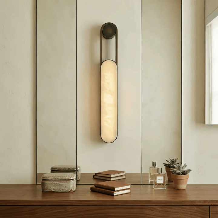 Norix Alabaster Frame Wall Light