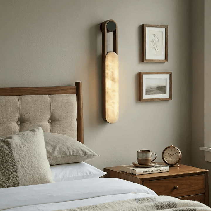 Norix Alabaster Frame Wall Light