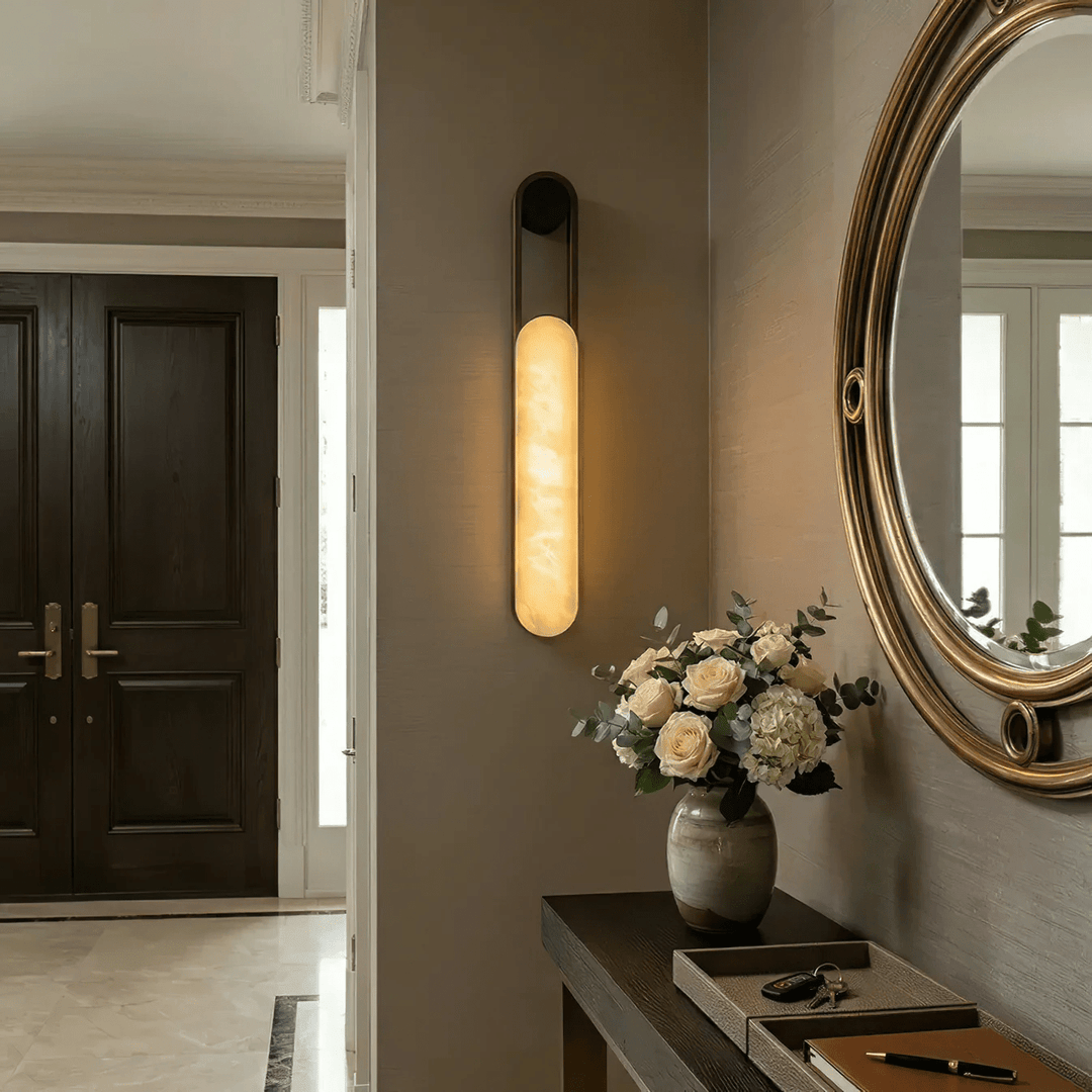Norix Alabaster Frame Wall Light