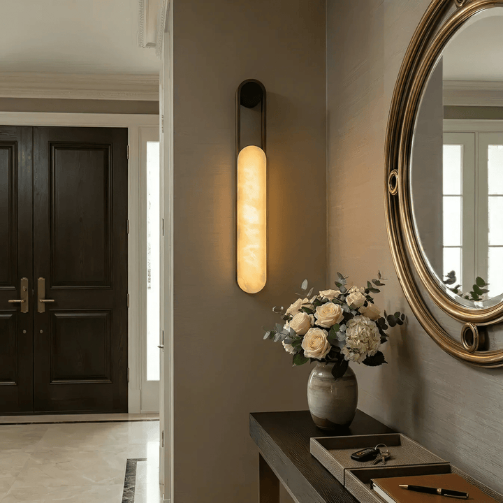 Norix Alabaster Frame Wall Light