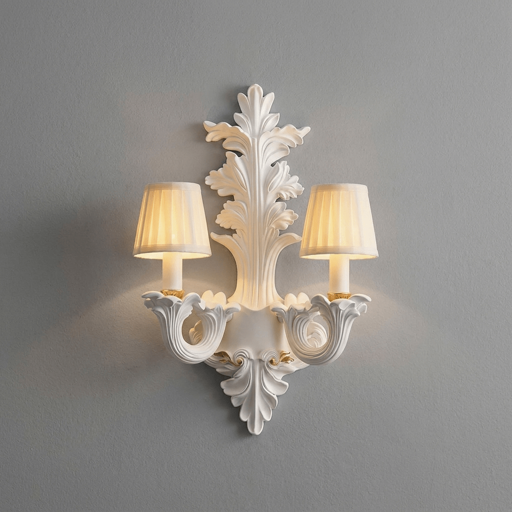 Amelie Resin Leaf Wall Sconce