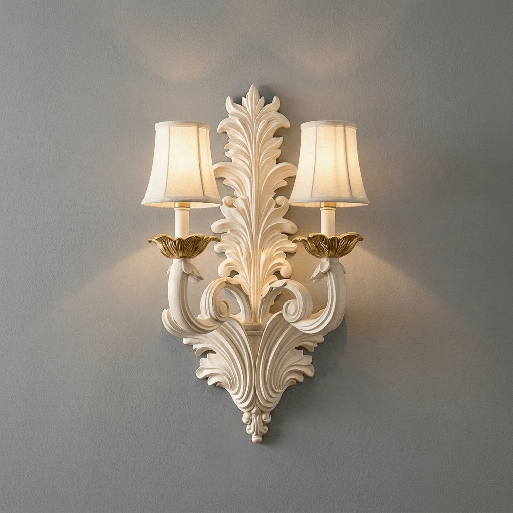 Amelie Resin Leaf Wall Sconce