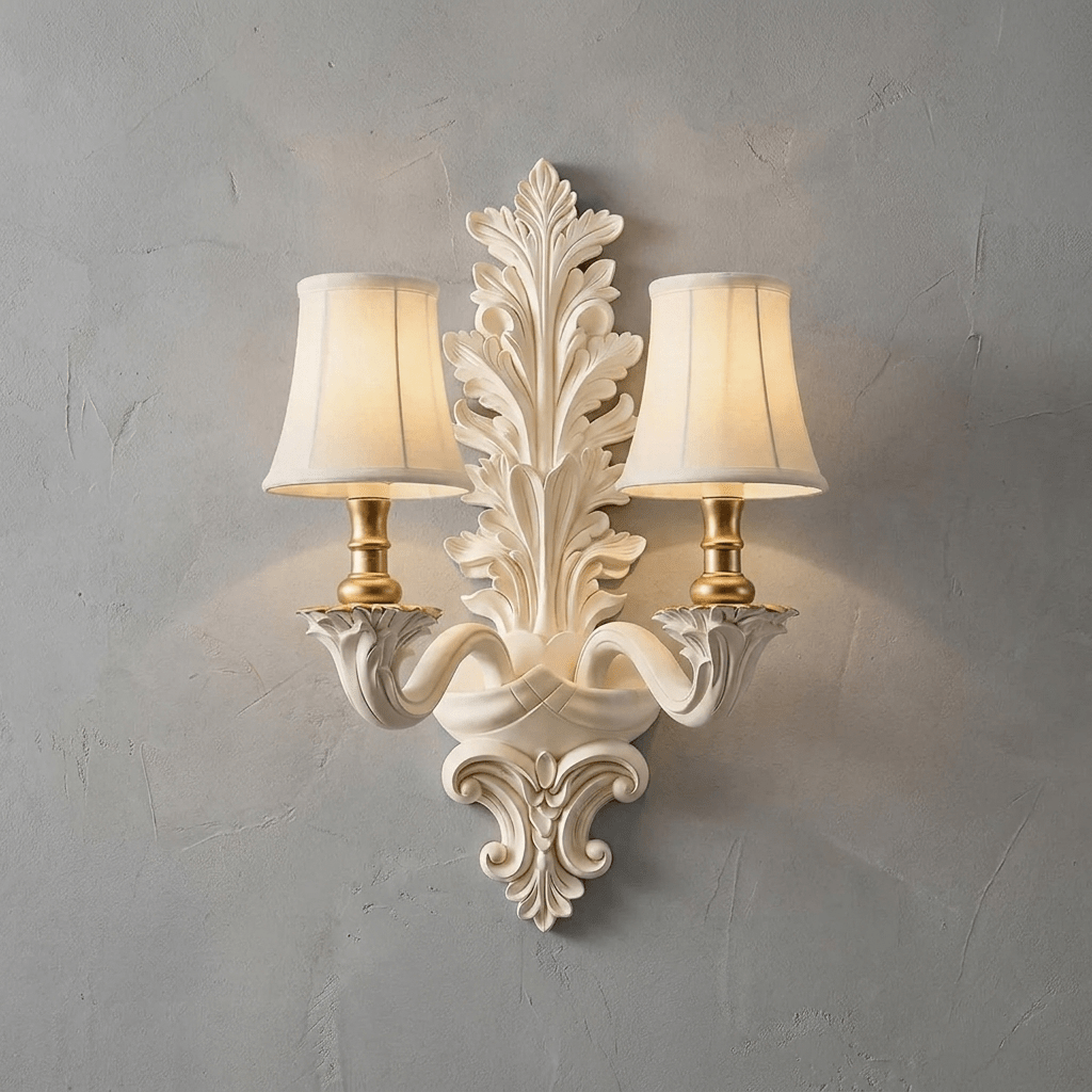 Amelie Resin Leaf Wall Sconce