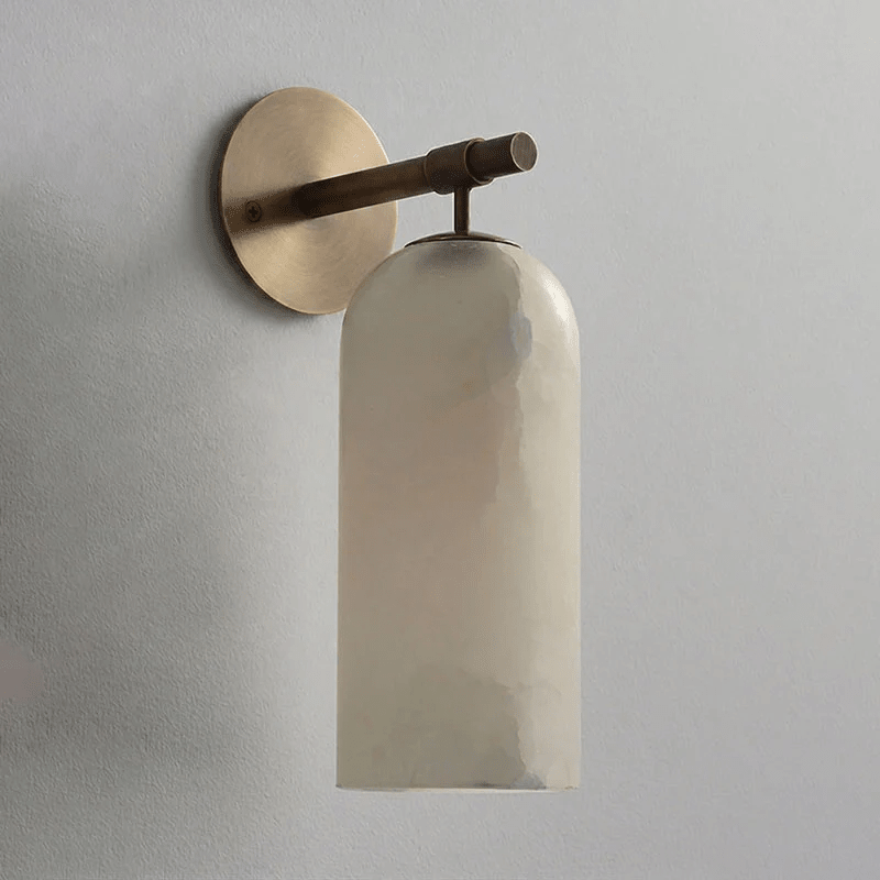 Pillar Alabaster Wall Sconce