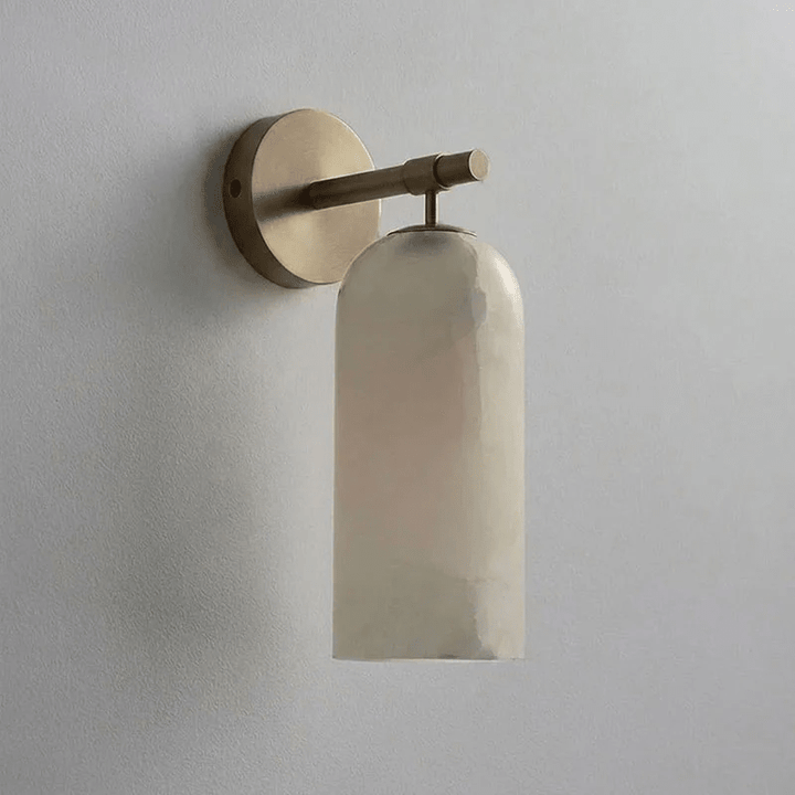 Pillar Alabaster Wall Sconce