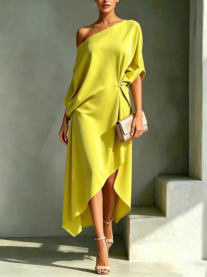 ASYMETRISCHE MIDI-JURK VOOR VROUWEN