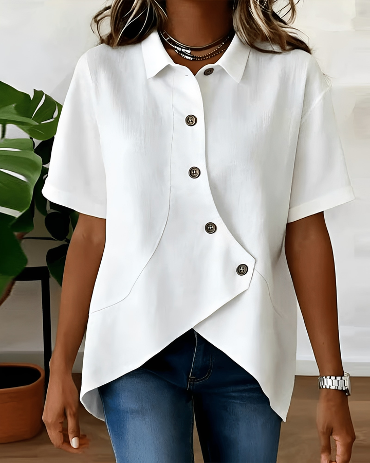 LINNENMIX SHIRT VOOR VROUWEN