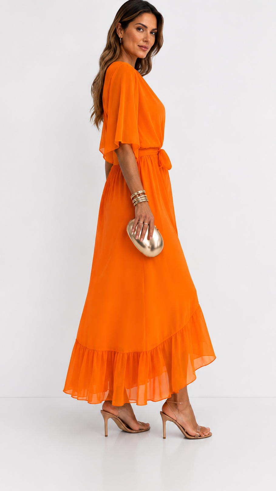 VOUWJURK VAN CHIFFON VOOR VROUWEN