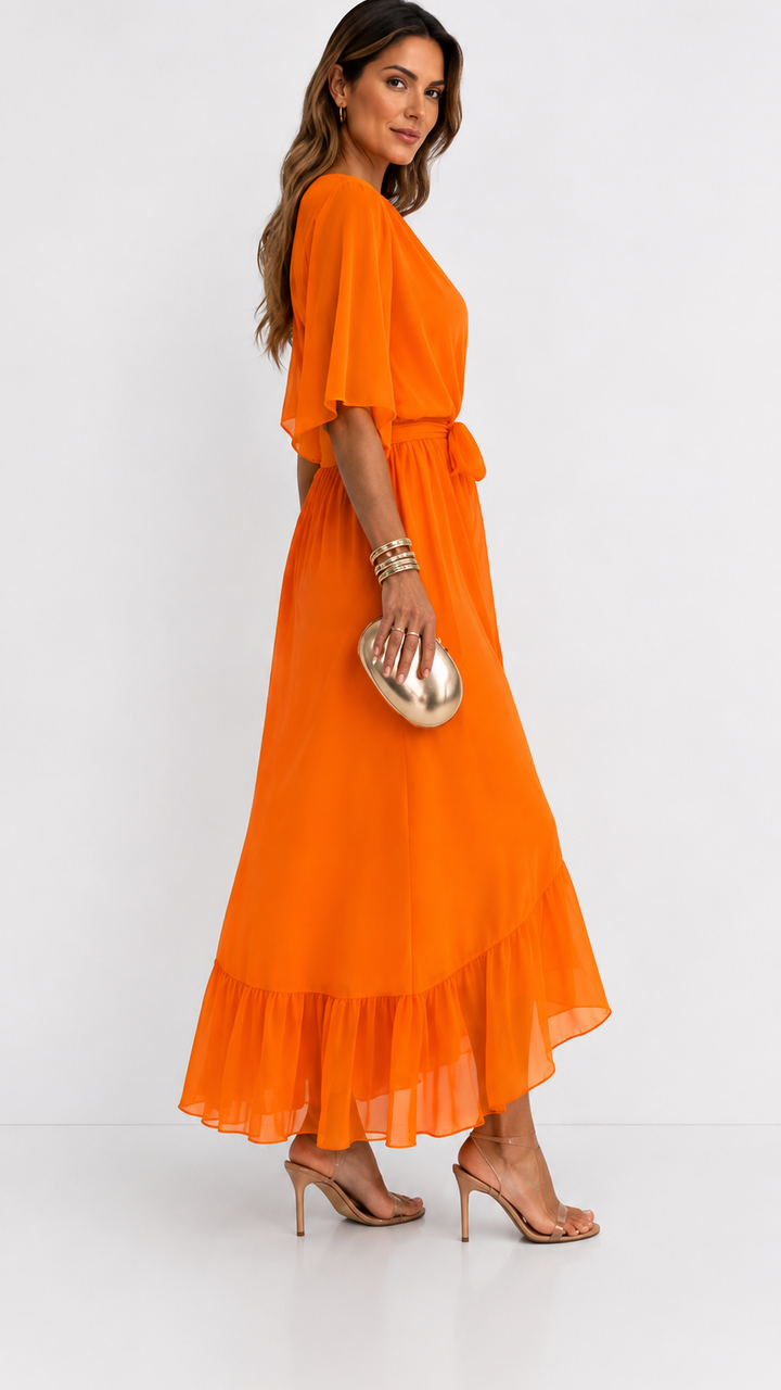 VOUWJURK VAN CHIFFON VOOR VROUWEN