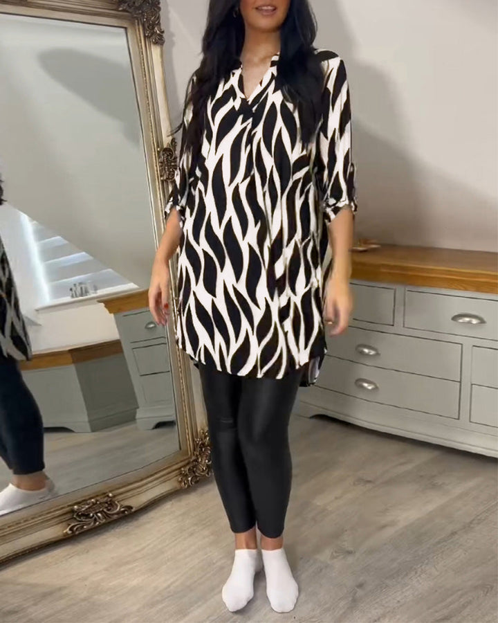 CHIQUE GEDRUKT BLOUSE VOOR VROUWEN