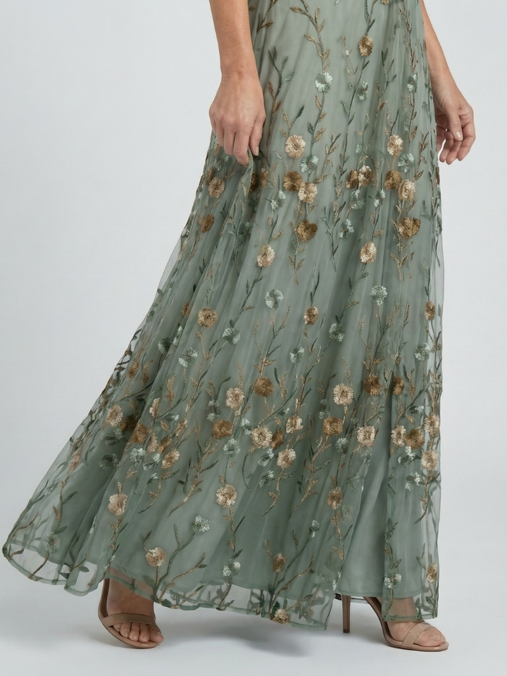 CHIQUE CHIFFON MIDIJURK VOOR VROUWEN