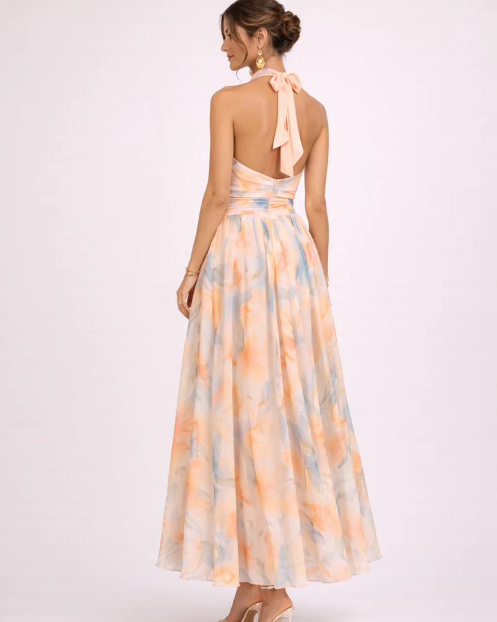 ELEGANTE MAXIJURK MET HALTERNEK VOOR VROUWEN