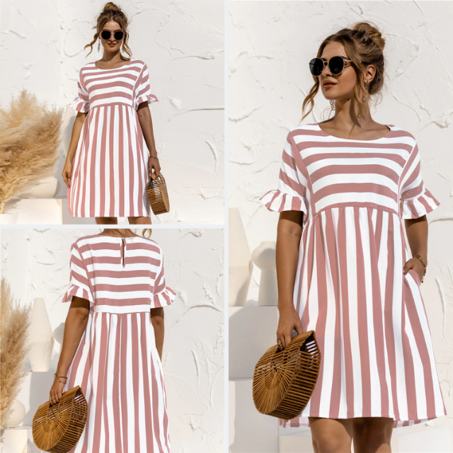 GESTREEPTE ZOMERJURK VOOR VROUWEN