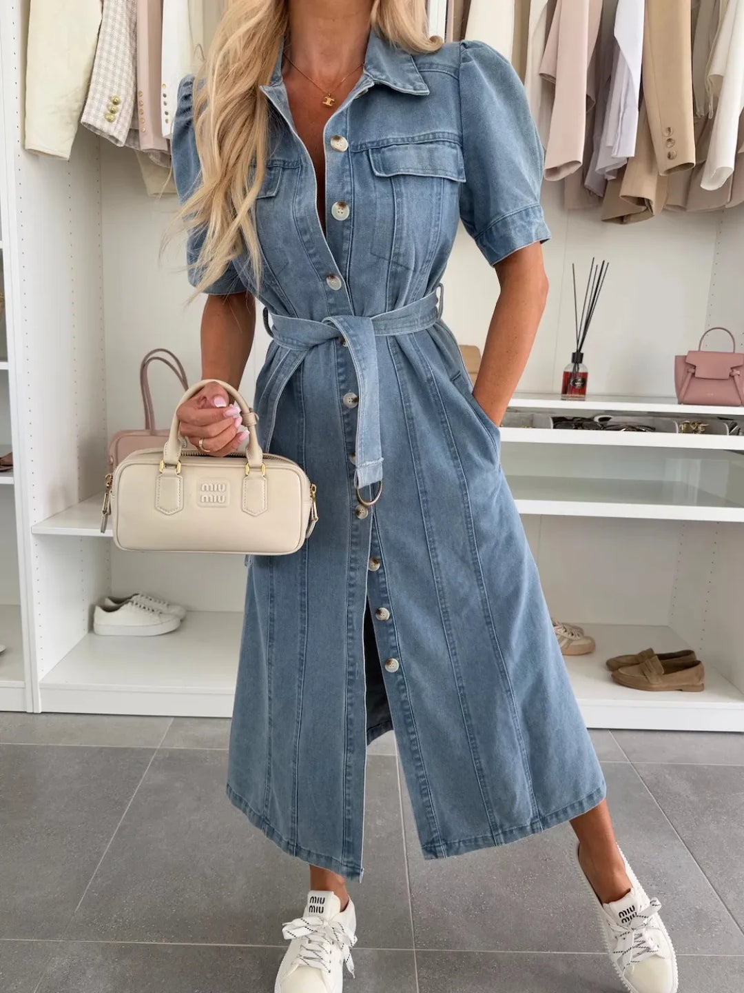 DENIM SHIRTJURK VOOR VROUWEN