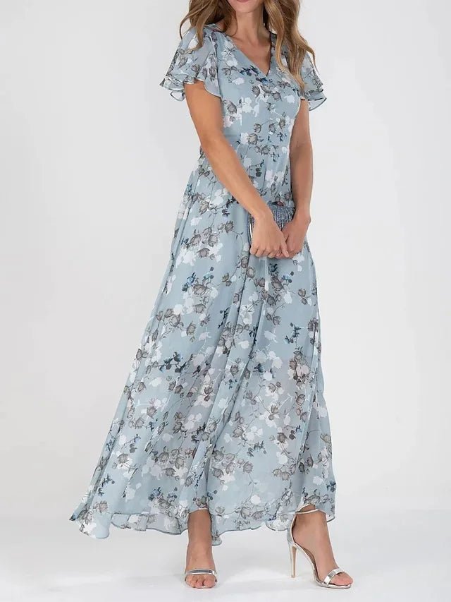 ZOMER BLOEMEN MAXI-JURK VOOR VROUWEN