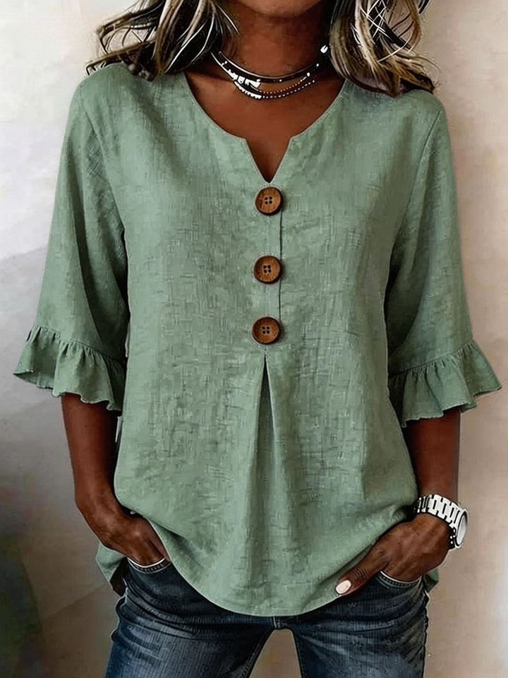 ROMANTISCHE BLOUSE MET RUFFLES VOOR VROUWEN